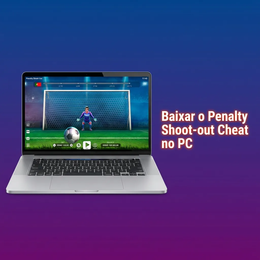 Screenshot showing PC installation steps for Penalty Shoot-out Predictor software with numbered instructions