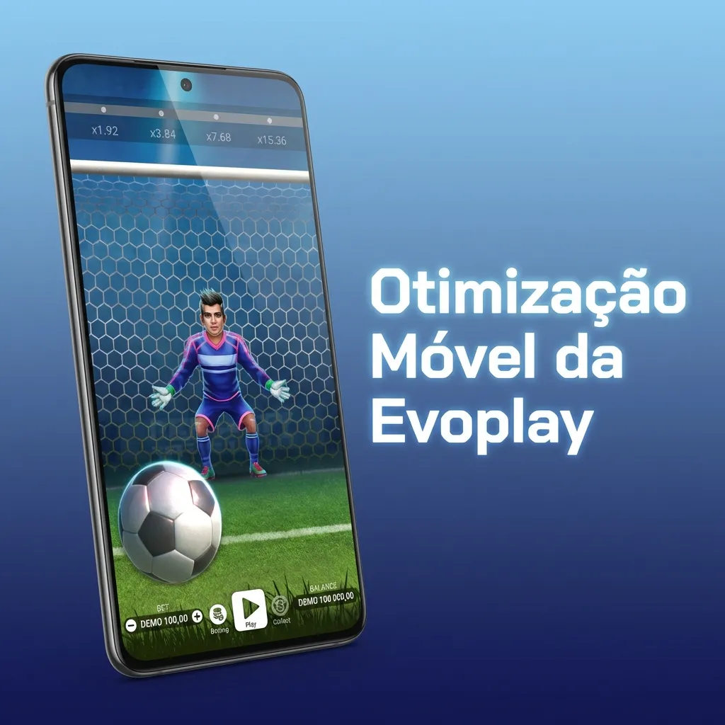 Jogador usando smartphone para acessar jogos de cassino Evoplay com interface responsiva e controles otimizados para toque