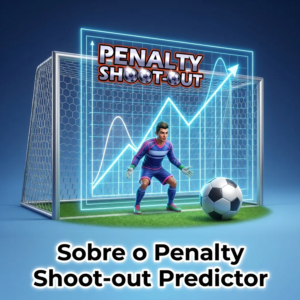 Penalty Shoot-out Predictor app interface showing algorithm-based predictions for online casino game outcomes