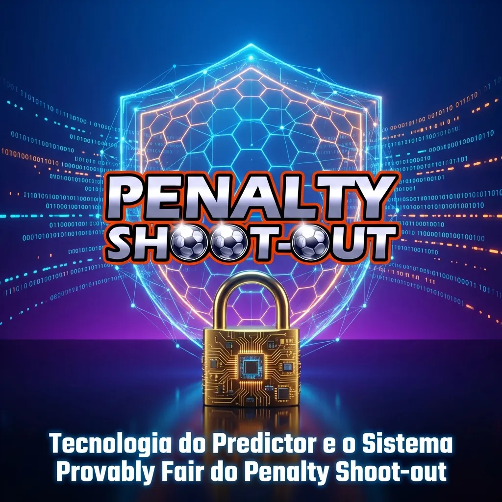 Penalty Shoot-out game interface showing Provably Fair cryptographic system with hash verification and statistical analysis