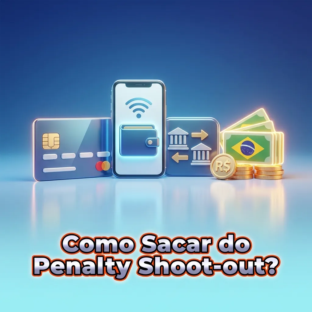 Step-by-step guide showing withdrawal process from Penalty Shoot-out game including verification and payment method selection